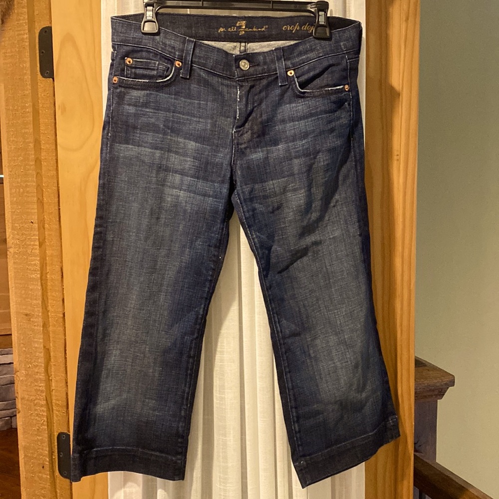 Super Cute 7 For All Mankind Vintage Crop Jeans Size 27